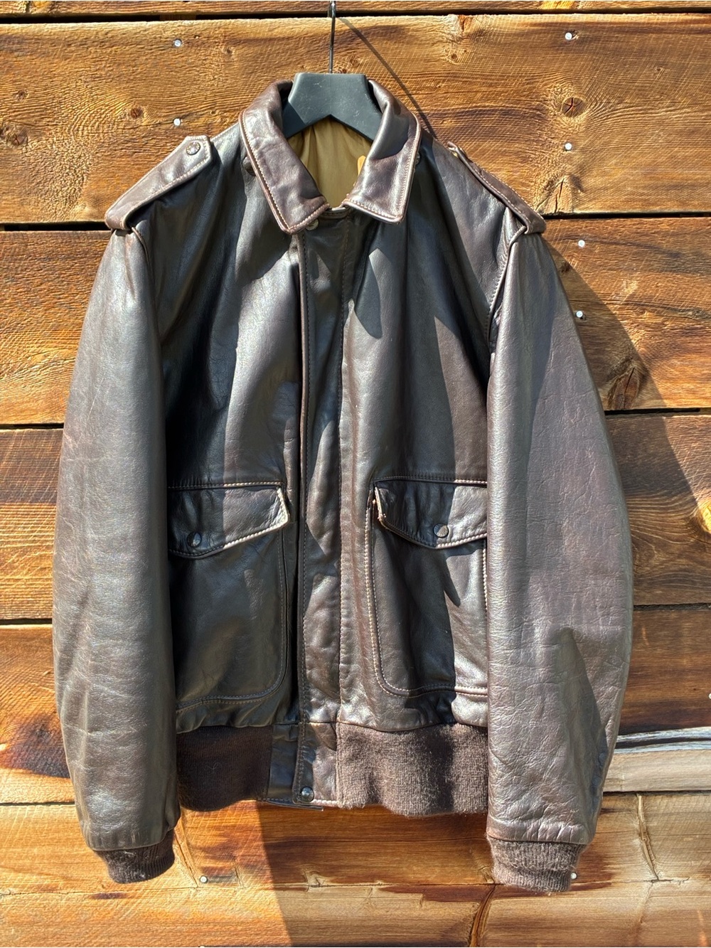 Vintage Schott 184SM A-2 Bomber Leather Jacket- Made in USA